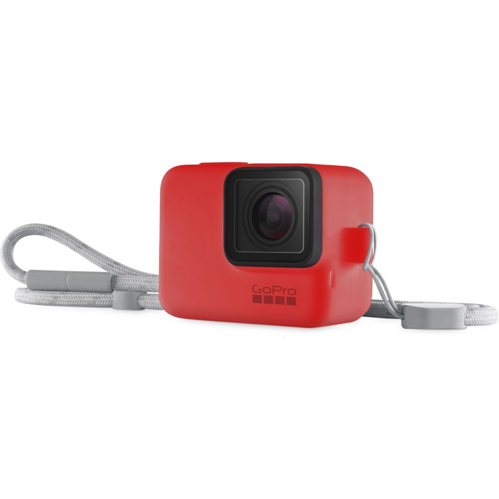 Gopro Hero8 Sleeve + Lanyard, Firecracker Red