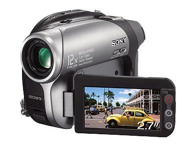 Sony Handycam DCR-DVD202 - Camcorder - 1.0 MP - 12x Optical Zoom - Carl Zeiss Lens - DVD