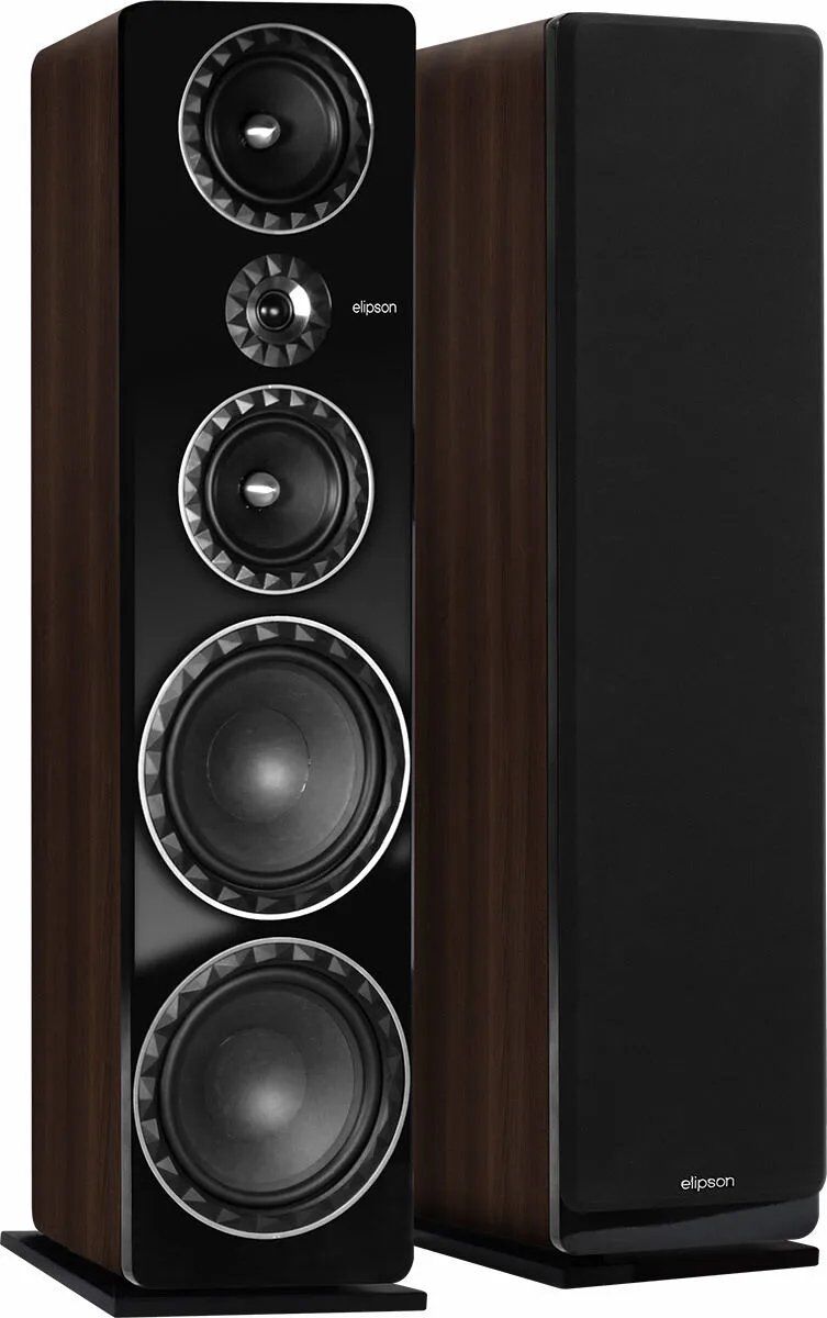 Elipson Prestige Facet 34F - Speakers - 300 Watts - Tri-directional - Walnut