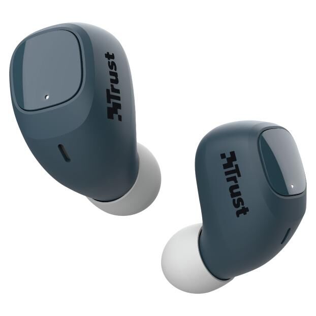 Trust Nika Compact True Wireless Earbuds (TWS) - Bluetooth Stereo Headphones for Calls & Music, Blue