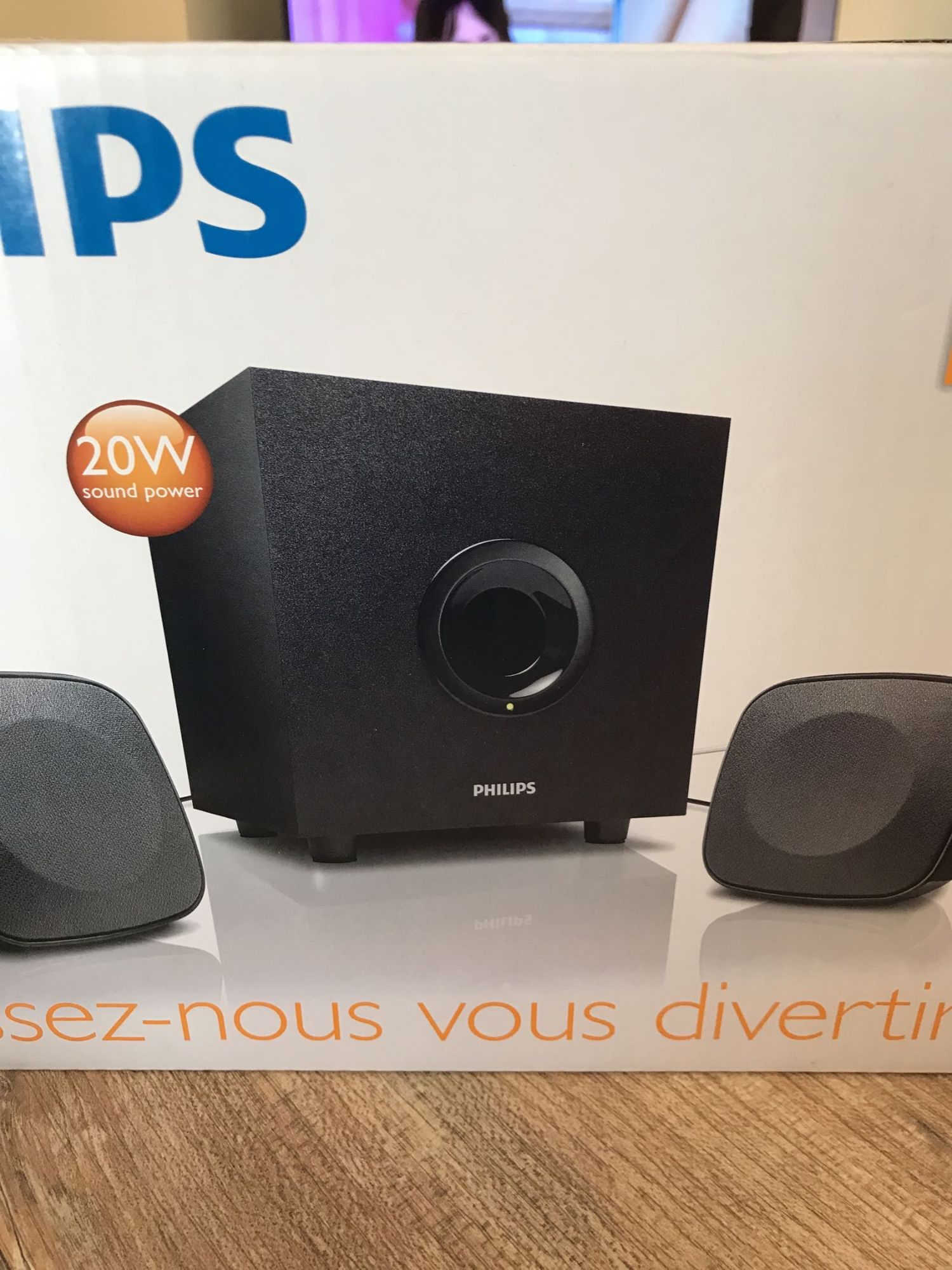 Philips 2.1 Channel Speaker System - 20W