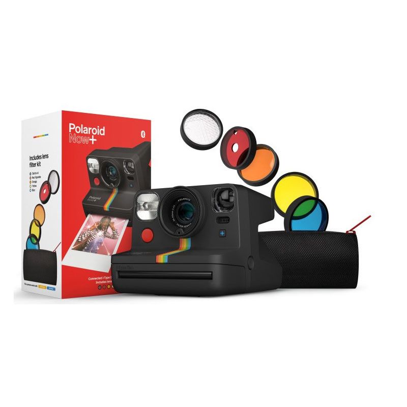 Polaroid Now+ Instant Camera - 94.96-102.35mm Lens - Black