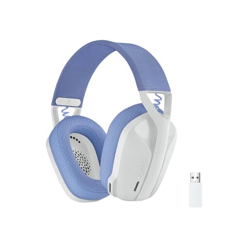Logitech Lightspeed G435 - Auricular inalámbrico para juegos - Circumaural - Frecuencia de radio Bluetooth 2.4 GHz - Blanco - Certificado Discord