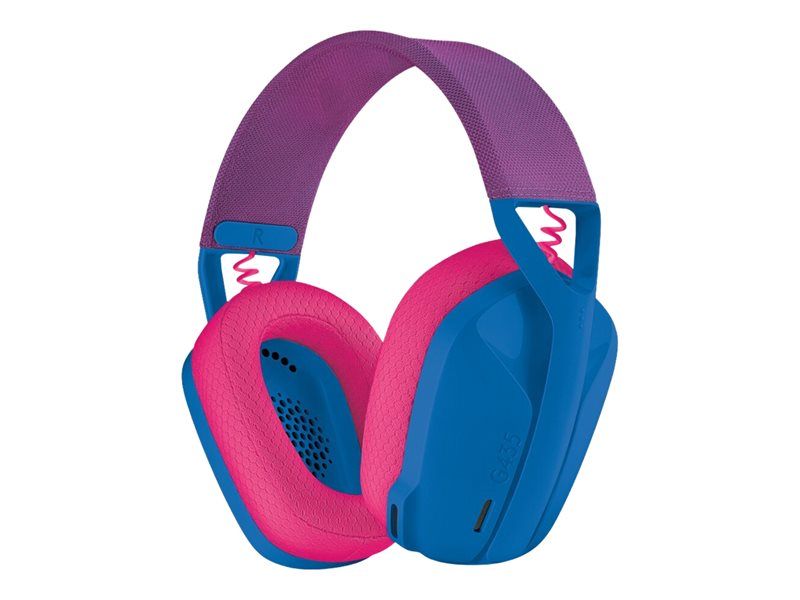 Logitech Lightspeed G435 - Wireless Gaming Headset - Circumaural - 2.4GHz Bluetooth - Blue - Discord Certified