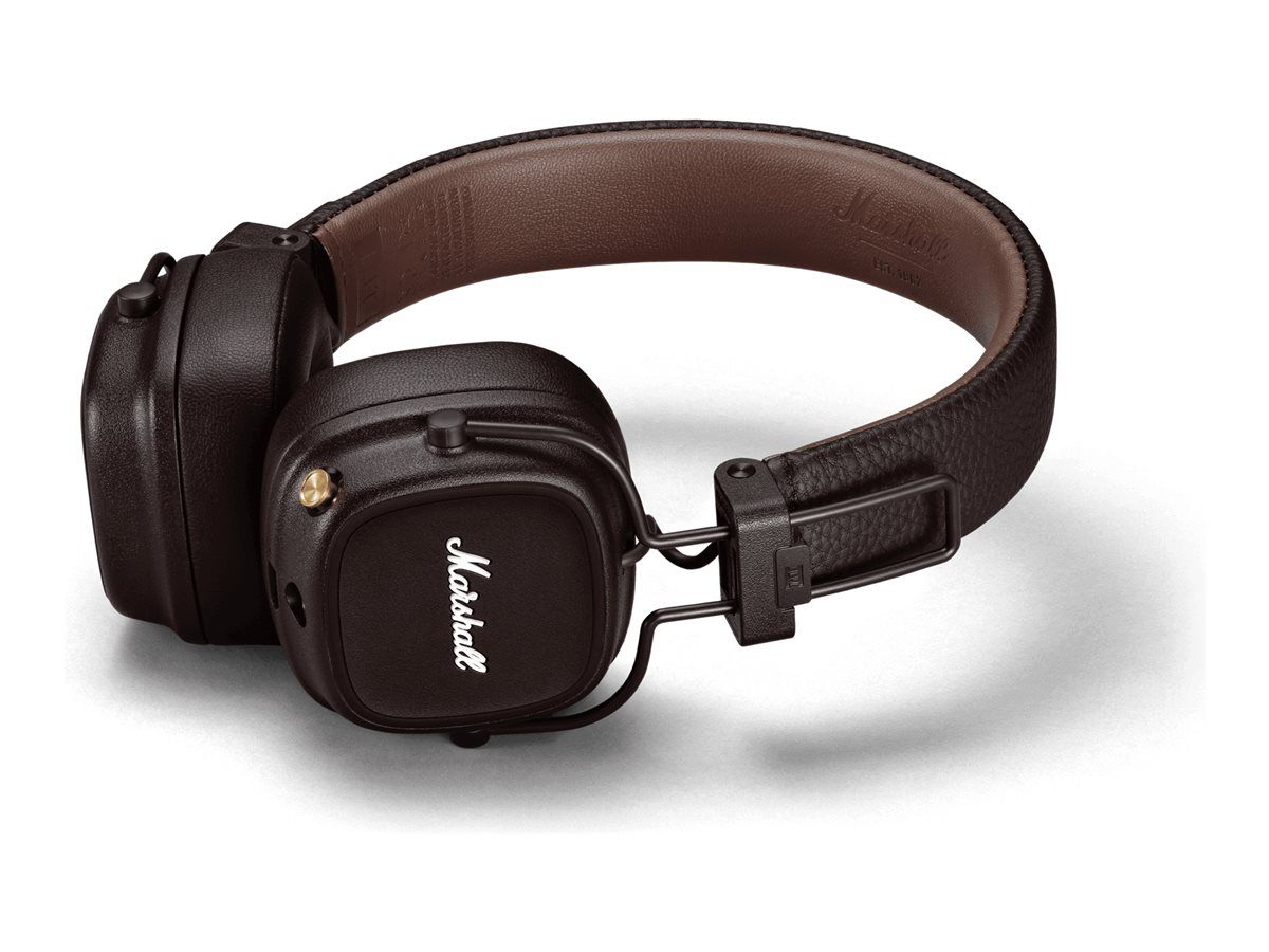 Marshall MAJOR IV Bluetooth Headphones, Brown