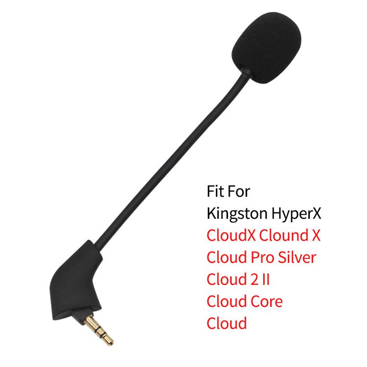 HyperX Replacement Microphone for Cloud, Cloud X, and Cloud II Headsets, 3.5mm Jack