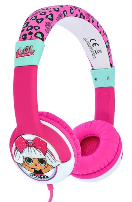 Casques OTL Technologies L.O.L. Surprise ! Ma Diva avec arceau filaire pour la musique multicolore rose