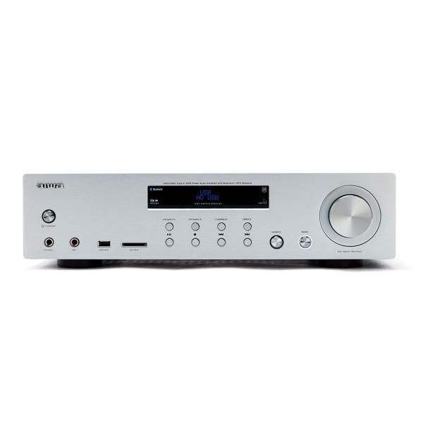 Aiwa AMU-120BTBK AV Receiver and Amplifier, Bluetooth 5.0, 2x60W Output Power