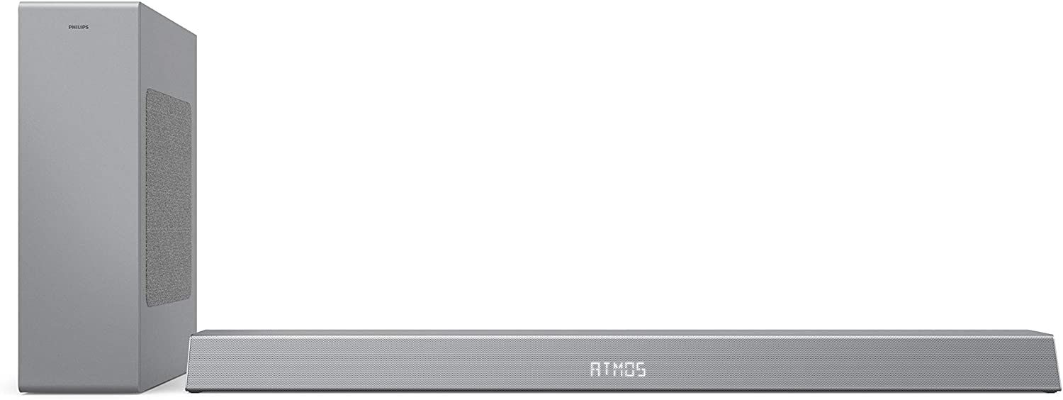 Philips Bluetooth Soundbar with Wireless Subwoofer 240W - White