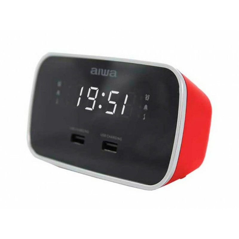 Aiwa CRU-19RD Digital Clock Radio with Red Display