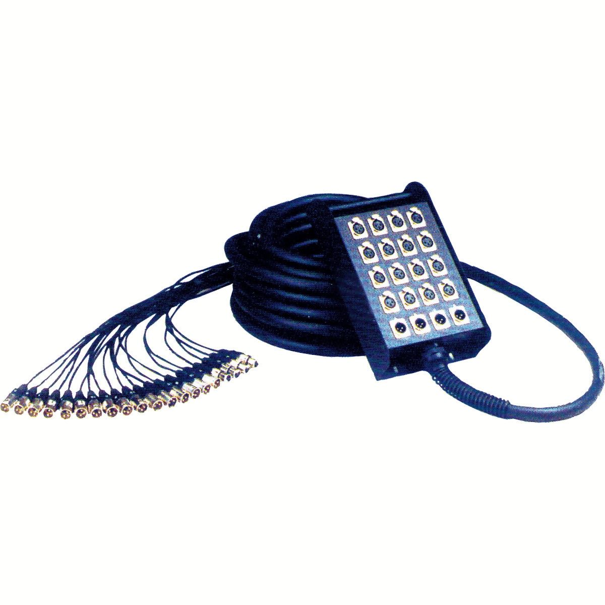 Yellow Cable H104-5 Multi-Pair Cable, 16 XLR Male/4 XLR Female, 5m