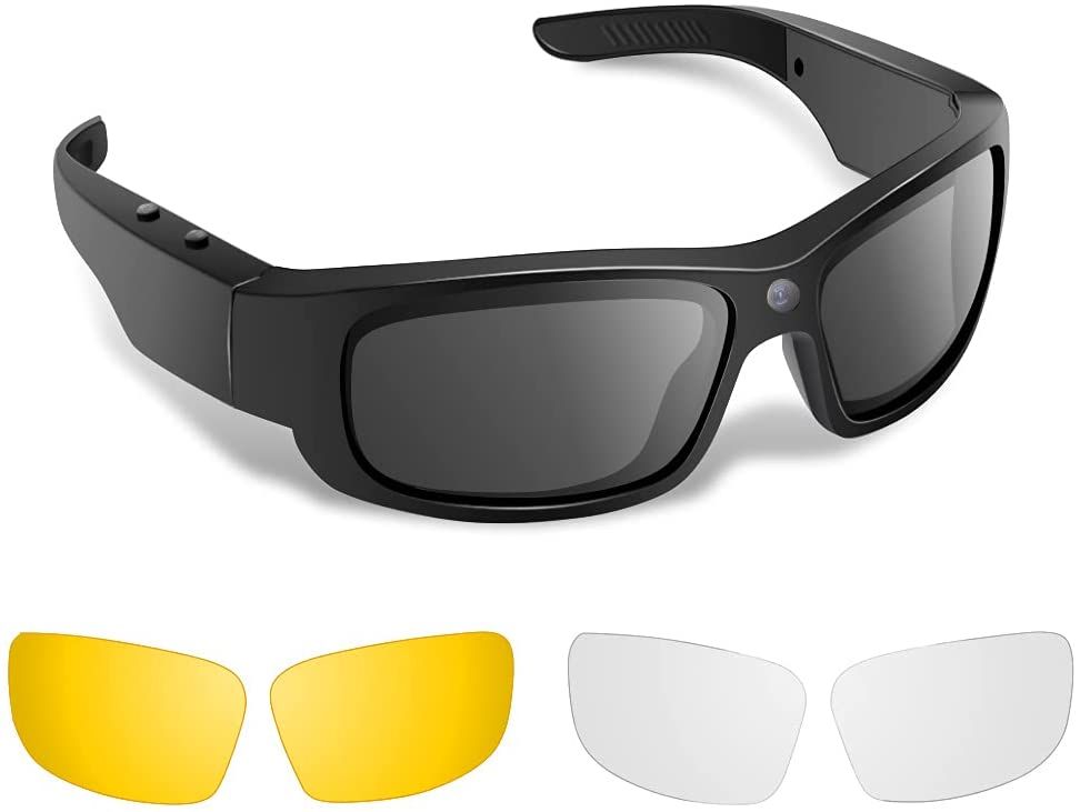 Banglin Spy Camera Sunglasses 1080P Black