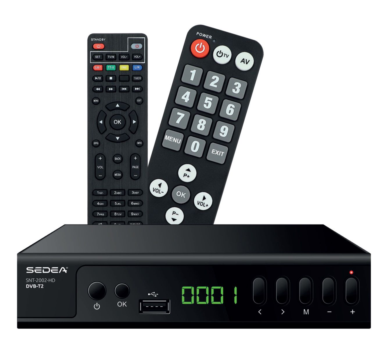HDME TNT HD Receiver - SNT-2002-HD - Free Terrestrial TV Channels in HD Quality