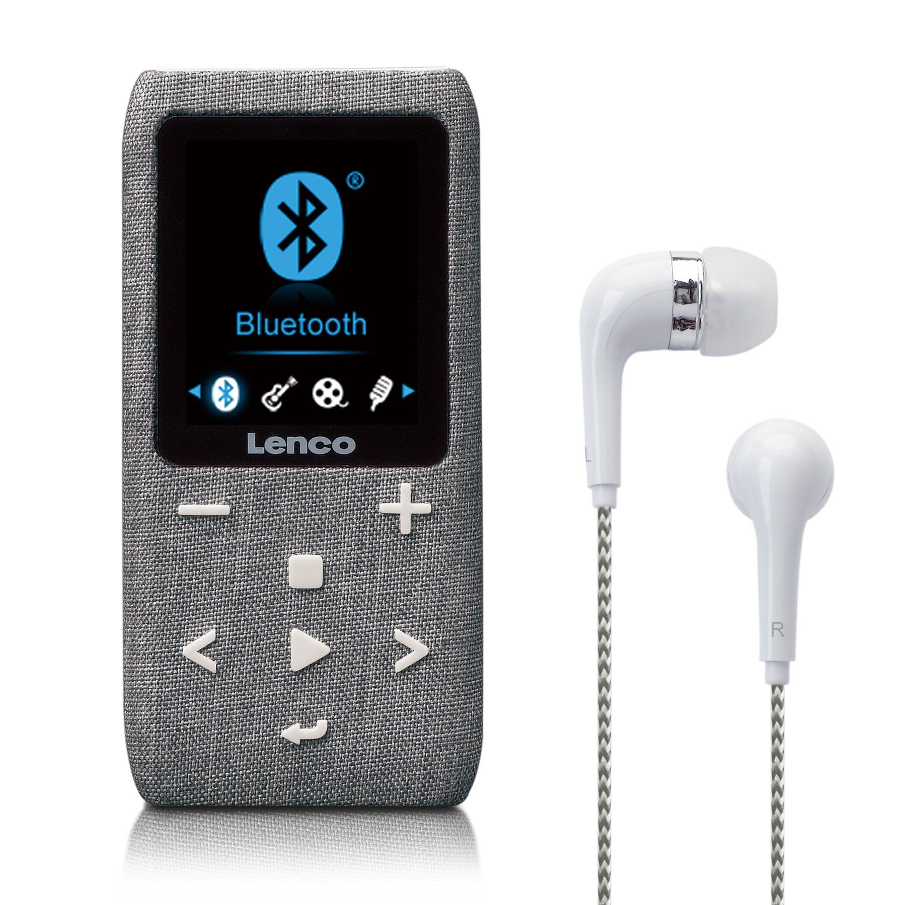 Lenco Xemio-861GY - MP3/MP4 Player with Bluetooth and 8GB Micro SD Card - Grey