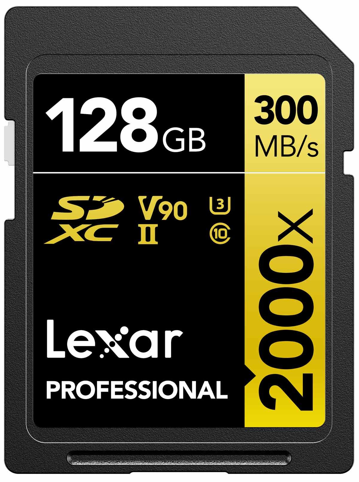 Lexar Media Secure Digital SDXC Card 128GB, C10, U3, V90