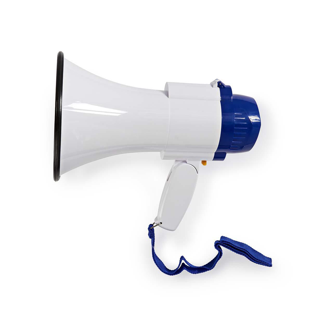 Nedis Megaphone with 250m Range, Siren & Top-Quality Recording