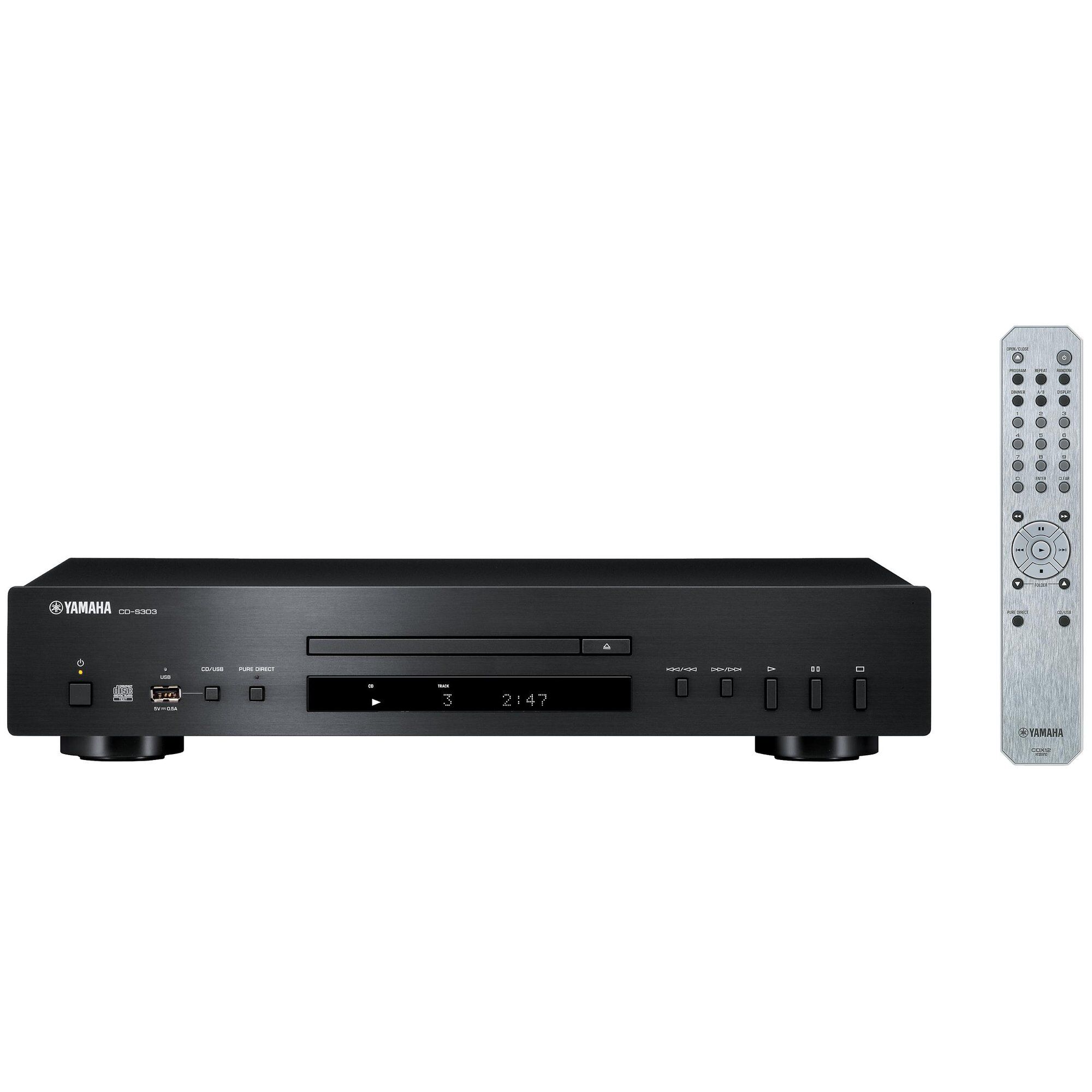 Yamaha CD-S303 Black Hi-Fi CD Player