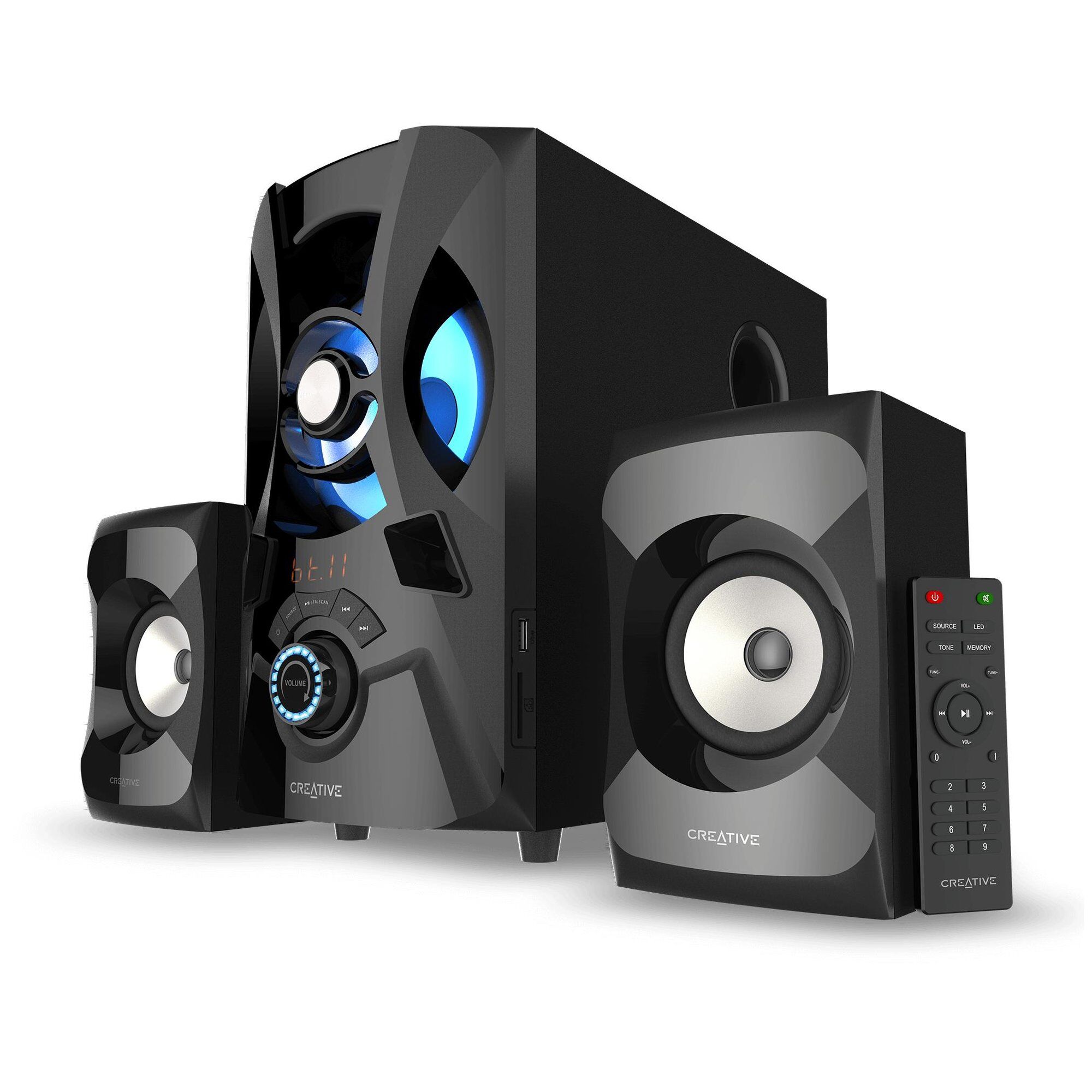 Creative Labs E2900 60W Universal 2.1 Channel Speaker System - Black