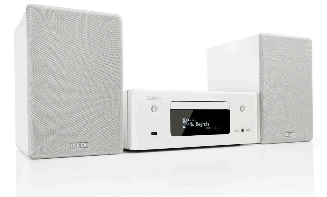 Denon N11DAB Home Mini Audio System - White