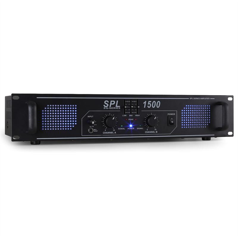 Skytec SPL-1500-EQ 3-Band HiFi PA Amplifier with Equalizer