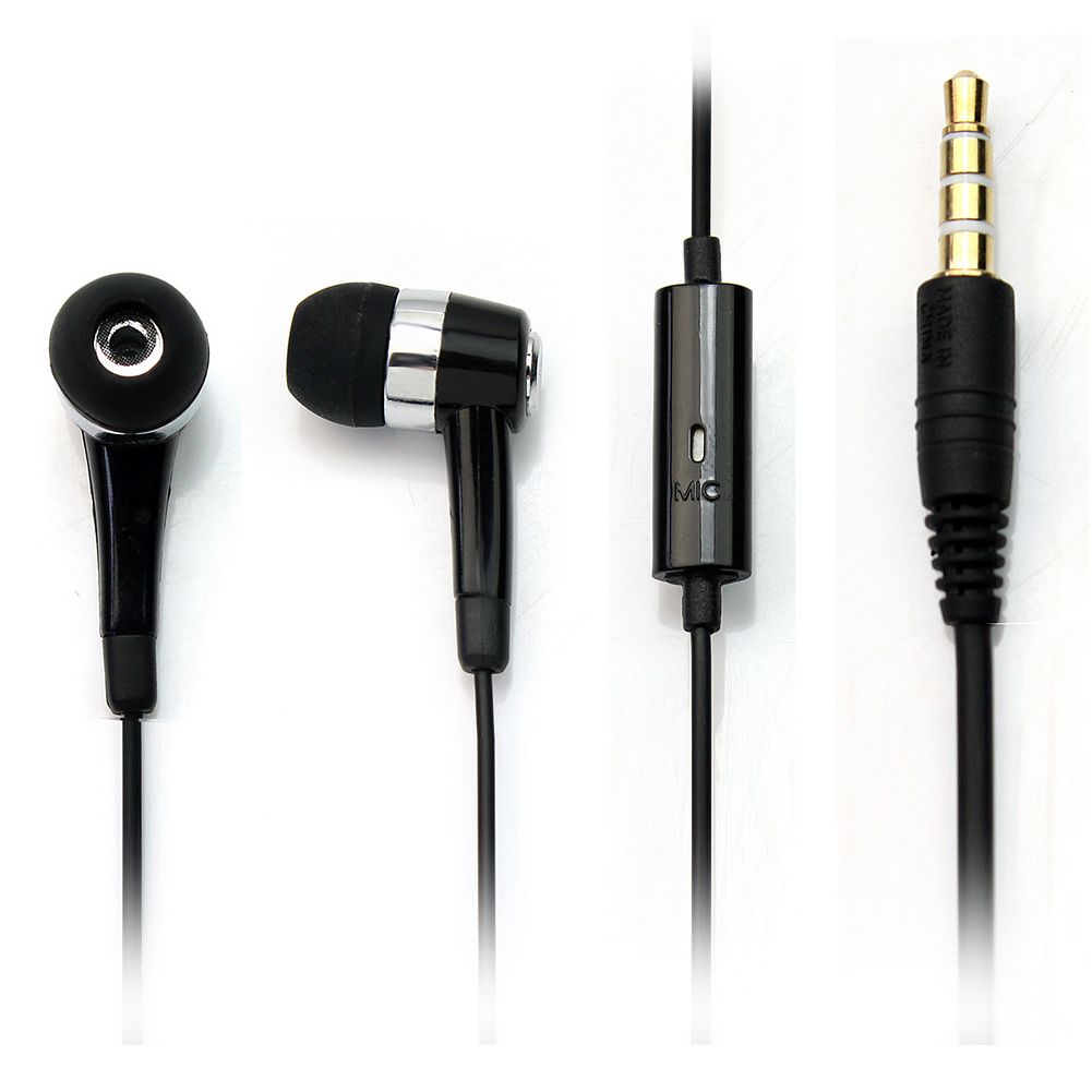 Casque intra-auriculaire Samsung Noir (3,5 mm pour Samsung I7680, I9000, I8000)