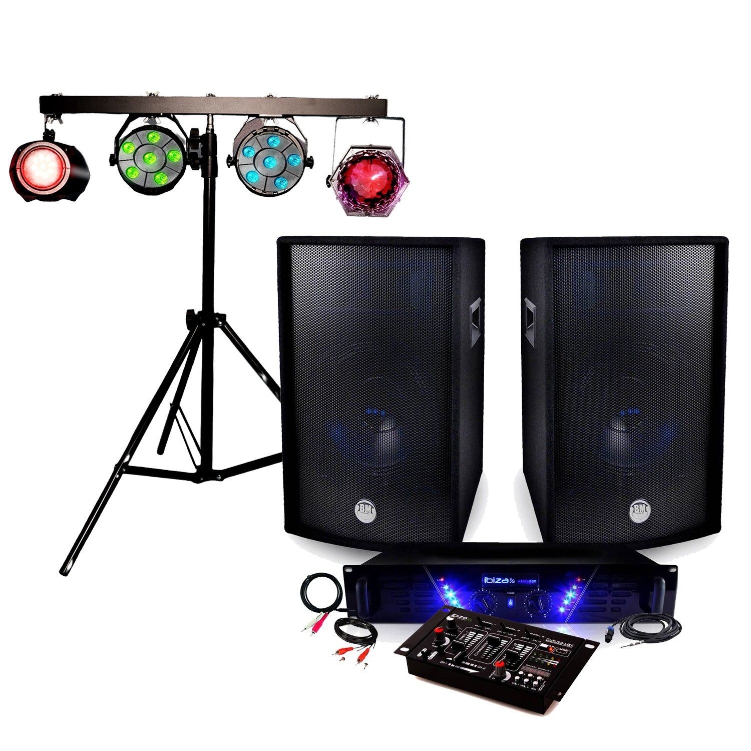 Audio Club Ibiza Sound AMP-300 Speaker Package