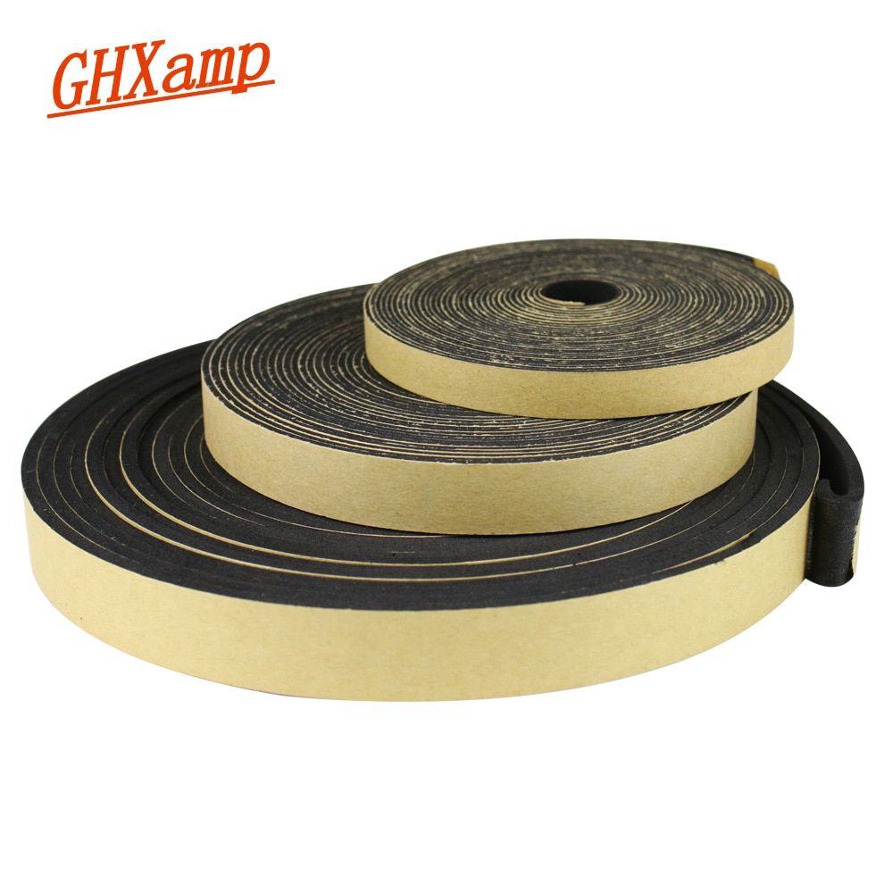 Nipseyteko Speaker Sealant Strip, 2m, Inverted Tube, Shock Absorbent, Sealing Gasket, 10MMX1