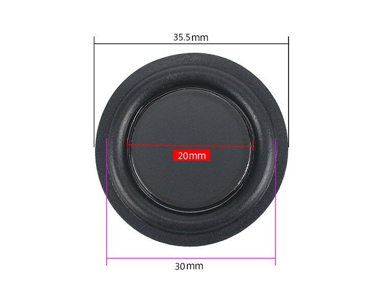 Gabinete de bajos pasivo Nipseyteko, 2 x 35,5 mm, resonancia baja redonda