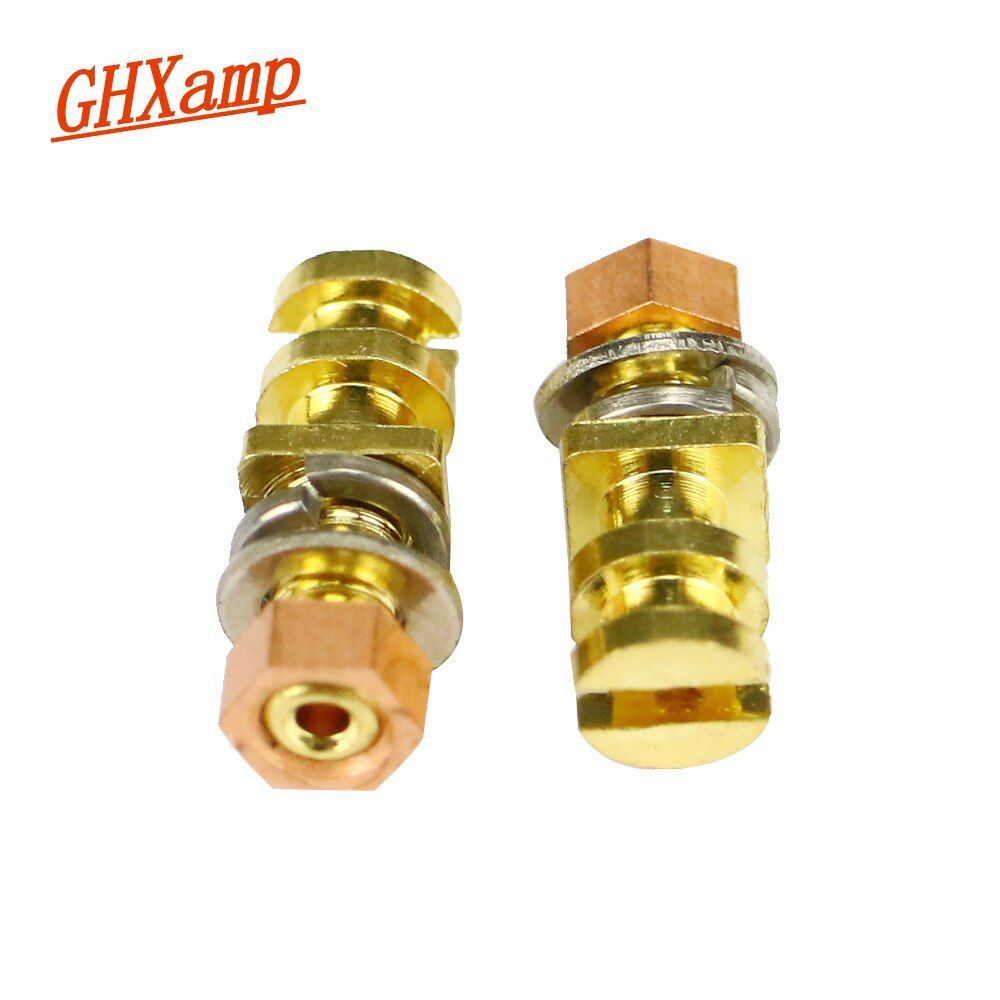 Nipseyteko Gold Plated Copper Foot Screws, 2 Pieces