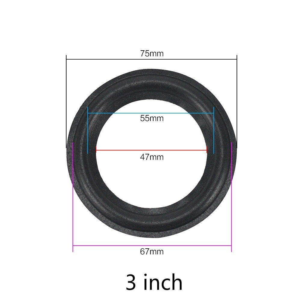 Nipseyteko 3-Inch Speaker Repair Rings (2-Pack)