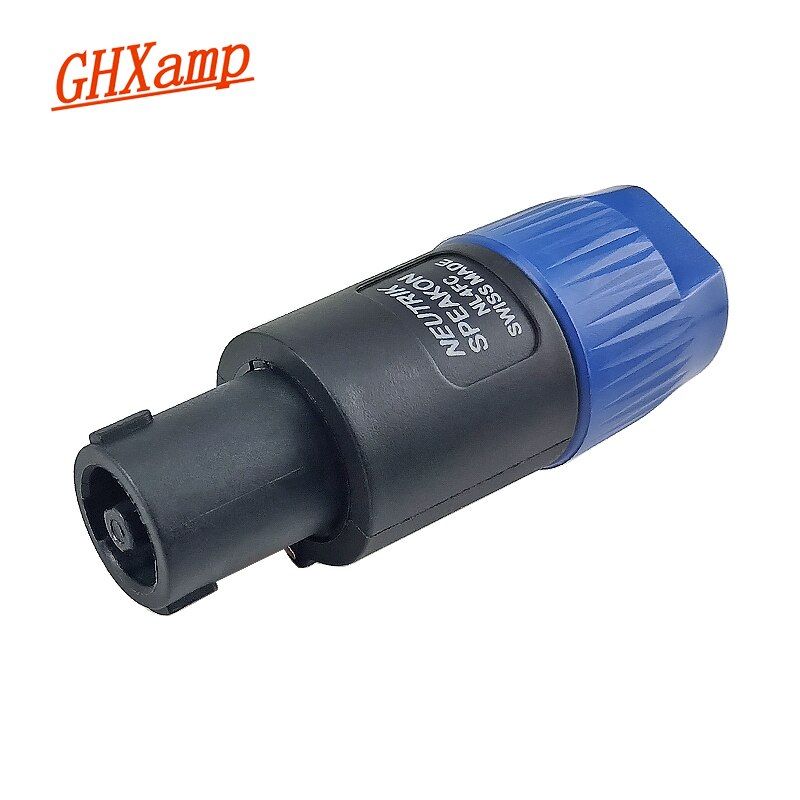 Nipseyteko 4-Pole Speaker Connector for Neutrik NL4FC, Professional Audio Plug for KTV Bars and Audio Equipment