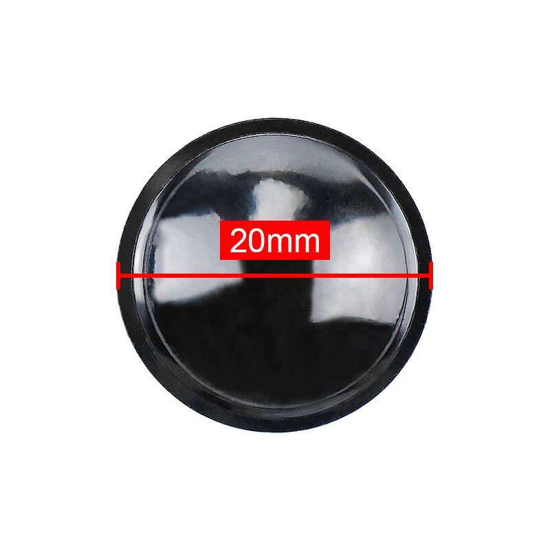 Nipseyteko Speaker Dust Cover, Black Gloss Plastic, Audio Unit Repair Accessory, 2 Pieces 20mm