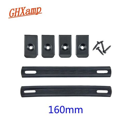 Nipseyteko Guitar Speaker Handle, 2-Piece Furniture Grip with Iron Hand Loop for Audio Accessories (160mm)