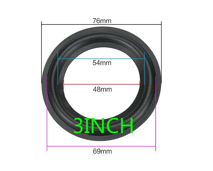 Nipseyteko Speaker Suspension Rubber Repair Kit, 3inch