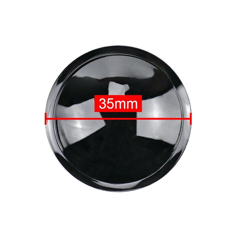 Nipseyteko Dust Cover for Speaker, Black Gloss Plastic, Audio Unit Repair, Accessories, 2 Pieces 35mm