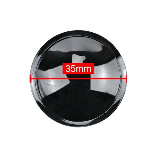 Couvercle anti-poussière pour haut-parleur Nipseyteko, plastique noir brillant, réparation d'unité audio, accessoires, 2 pièces 35 mm