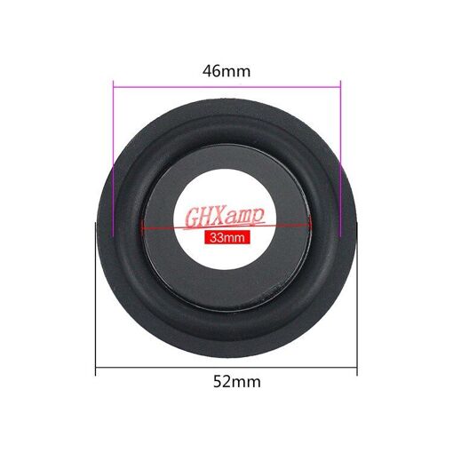 Caisson de basses passif Nipseyteko, port rond de 52 mm, résonance de vibration basse, 2 pièces