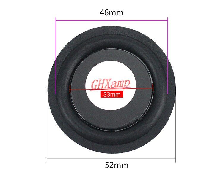 Caja de bajos pasiva Nipseyteko, puerto redondo de 52 mm, resonancia de vibración baja, 2 piezas