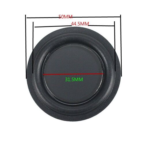 Caisson de basses passif Nipseyteko, 2 x 50 mm haut-parleurs