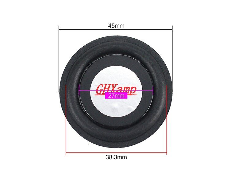 Caja de subwoofers pasiva Nipseyteko redonda, 2x conductores de 45 mm