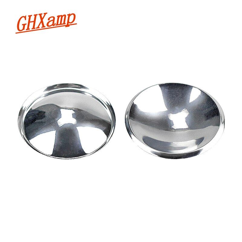 Couvercle anti-poussière pour haut-parleur Nipseyteko, 54 mm, argent brillant, réparation en plastique, accessoires audio pour haut-parleur, 2 pièces