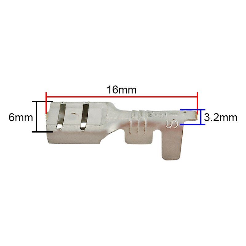 Connecteur de haut-parleur automobile Nipseyteko avec terminaux à ressort (petit, moyen, grand) - lot de 10 (moyen)