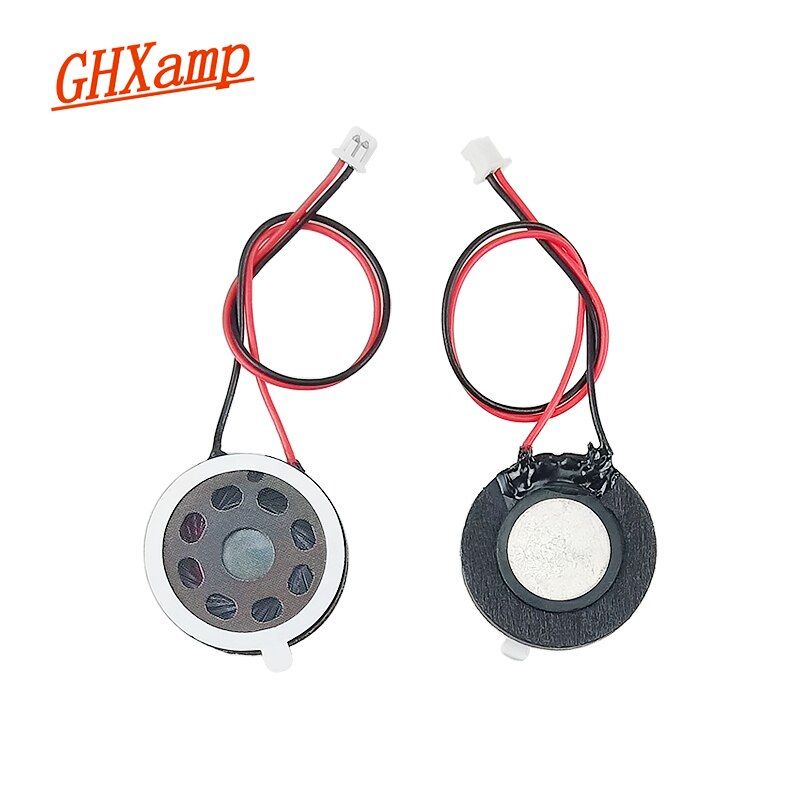 Haut-parleur miniature en plastique Nipseyteko avec corne magnétique interne, 8 ohms, 1 W, compatible avec verrouillage par empreinte digitale, enregistreur vocal, interphone d'immeuble, ensemble de 2 pièces