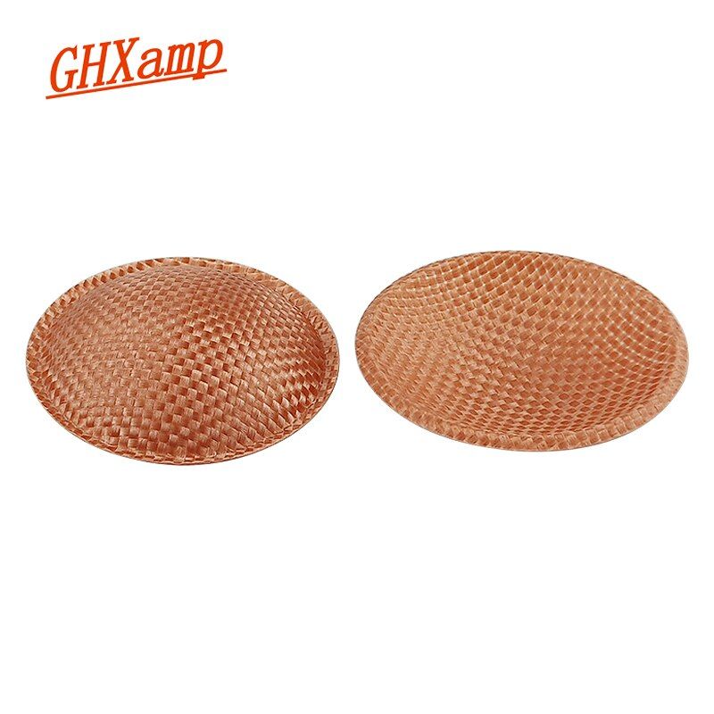 Nipseyteko Dust Cap for Speaker, 55mm, Brown Fiber Glass, Bass Cabinet Repair, Speaker Accessories, High Quality, 2 Pieces