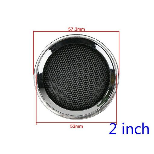 Grille de haut-parleur ronde Nipseyteko, 1 ou 2 pouces, mailles de 36MM et 50MM, couvercles décoratifs en anneau de 2 pouces, 1 paire