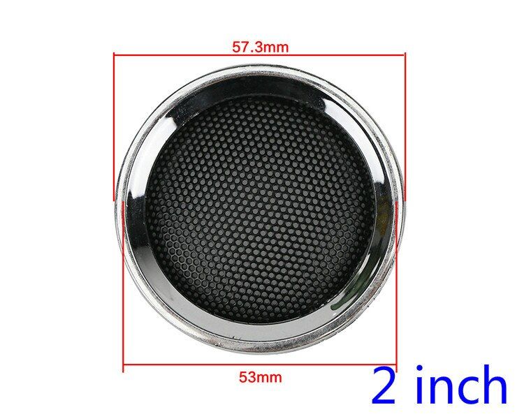 Grille de haut-parleur ronde Nipseyteko, 1 ou 2 pouces, mailles de 36MM et 50MM, couvercles décoratifs en anneau de 2 pouces, 1 paire