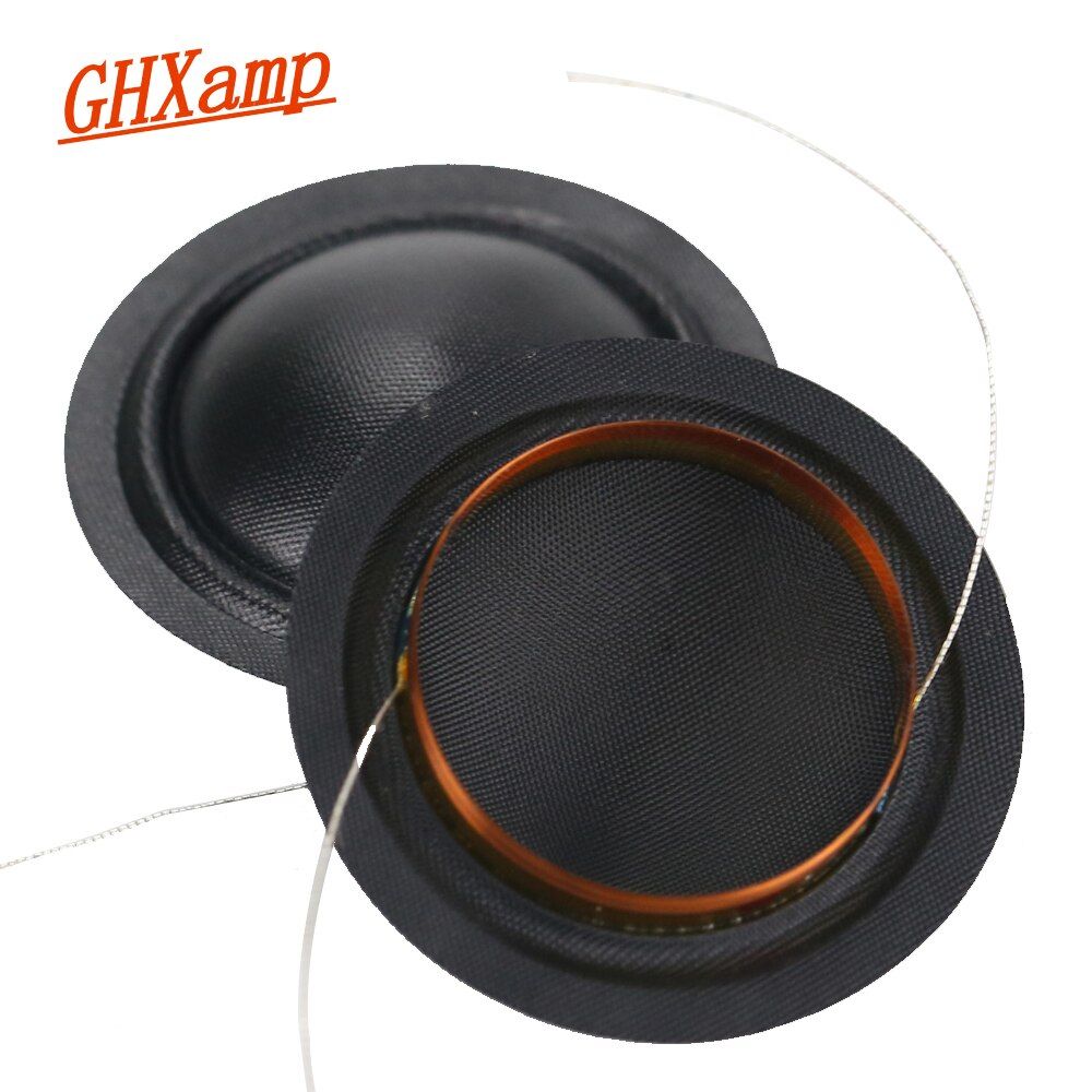 Nipseyteko 1-inch Dome Tweeter, Silk Diaphragm, Vocal Coil, Universal, 25.5 Hearts, Two Lateral Wires, Triple Speaker, Repair, 1 Pair, 4.1-8ohm