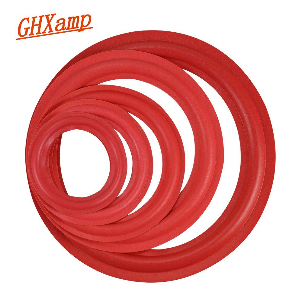 Nipseyteko 6-Inch Bass Speaker Surround, Red Foam Repair Kit (2 Pieces)