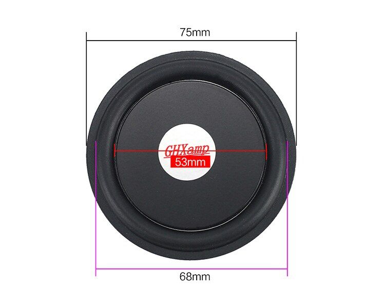 Nipseyteko Passive Bass Cabinet, 75mm Round Port, Low Vibration Resonance, 2-Piece