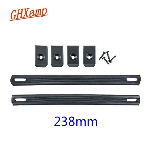 Nipseyteko 238mm Audio Handle, 2-Piece Furniture Grip with Iron Hand Loop for Speaker Guitar Accessory